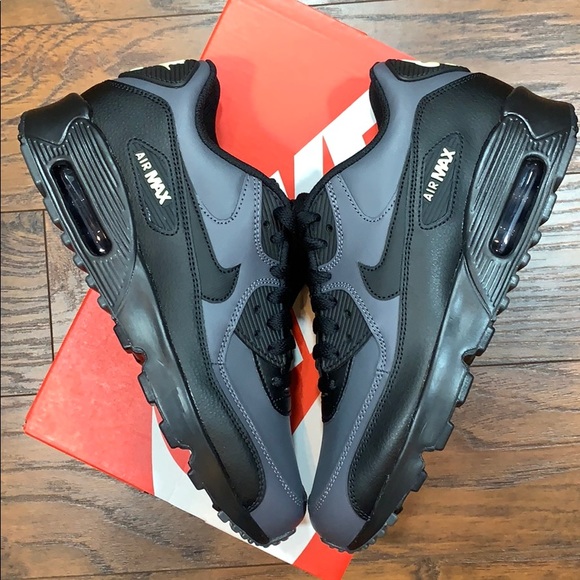 NIKE AIR MAX 90 LTD (GS) Dark Grey/Black-Dark Grey - Picture 2 of 16